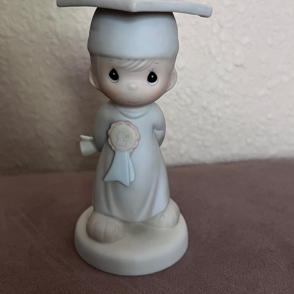 Precious Moments Graduation Figurine in White and Blue